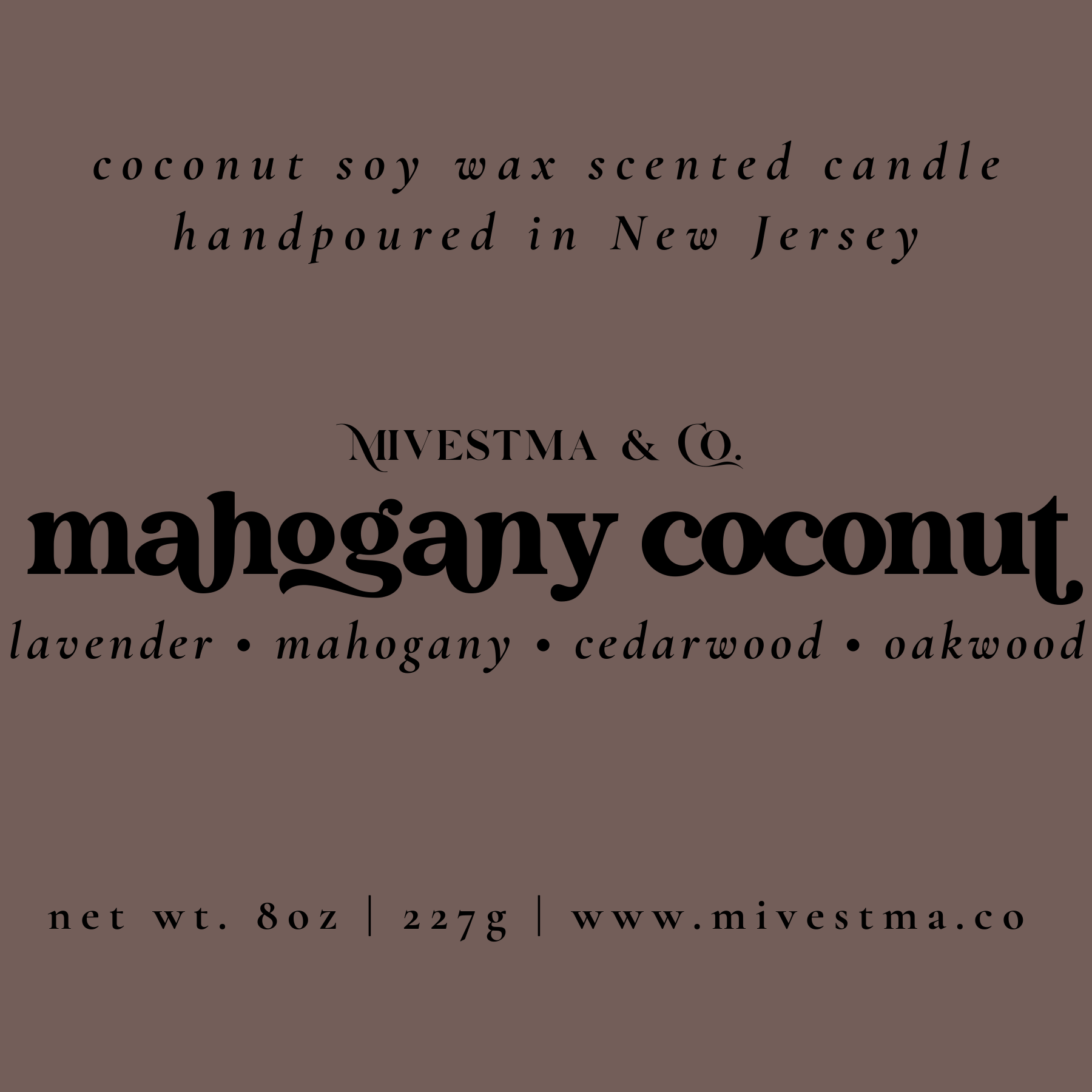 mahogany coconut